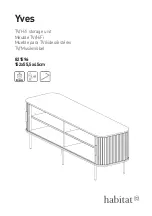 Preview for 1 page of Habitat Yves 821596 Manual