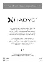 Предварительный просмотр 1 страницы HABYS 6l Instruction Manual & Warranty