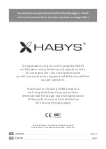 Preview for 1 page of HABYS Aero Plus Instruction Manual & Warranty