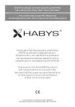 HABYS Alba Instruction Manual предпросмотр