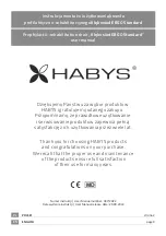 HABYS ERGO Standard 047/2022 User Manual preview