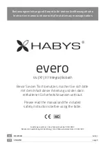 HABYS evero Instruction Manual And Warranty предпросмотр
