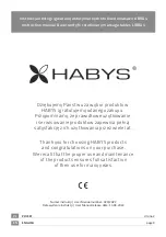 Предварительный просмотр 1 страницы HABYS LIBRA 4 Instruction Manual & Warranty