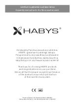 HABYS Nova Assembly Instruction Manual preview
