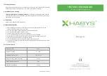 Предварительный просмотр 1 страницы HABYS PRESTIGE-REH Instruction Manual
