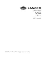 Предварительный просмотр 1 страницы HACH LANGE Filtrax User Manual