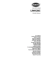 HACH LANGE LINK2SC User Manual предпросмотр