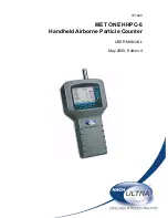 Предварительный просмотр 1 страницы Hach Ultra MET ONE HHPC-6 User Manual