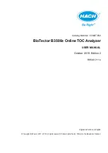 Hach BioTector B3500e User Manual preview