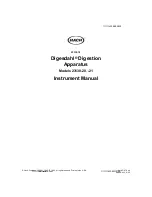 Предварительный просмотр 2 страницы Hach Digesdahl 23130-20 Instrument Manual