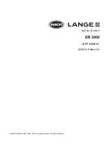 Hach Lange DR 3900 User Manual preview