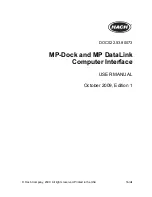 Hach MP-Dock User Manual preview