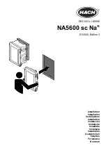 Preview for 1 page of Hach NA5600 sc Na+ Installation Manual