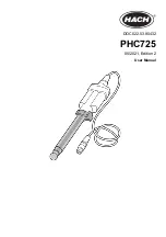 Preview for 1 page of Hach PHC725 User Manual