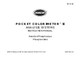 Hach POCKET COLORIMETER II Instruction Manual предпросмотр