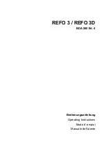 Preview for 1 page of Hach REFO 3 Operating Instructions Manual