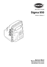 Предварительный просмотр 1 страницы Hach Sigma 950 Basic User Manual