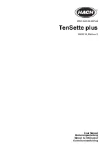 Hach TenSette plus User Manual preview