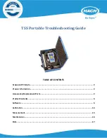 Hach TSS Portable Troubleshooting Manual preview