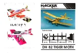 Hacker DH 82 TIGER MOTH Manual предпросмотр