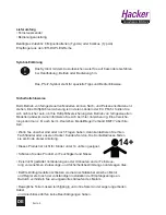 Preview for 4 page of Hacker DS-5 Instruction Manual