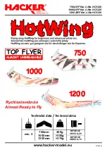 Hacker Hotwing 750 Instructions Manual предпросмотр