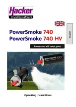 Предварительный просмотр 1 страницы Hacker PowerSmoke 740 Operating Instructions Manual