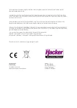 Preview for 4 page of Hacker STUNT 3.0 Manual