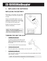 Preview for 8 page of Hadeco Koven MiniDoppler ES-100VX Operation Manual & Reference Manual