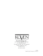 Preview for 19 page of Hadeco Koven MiniDoppler ES-100VX Operation Manual & Reference Manual