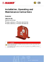 Preview for 1 page of HADEF 108/22-EX Installation, Operating And Maintenance Instruction