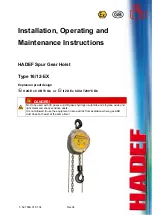 HADEF 16/12-EX Installation, Operating And Maintenance Instructions preview