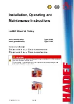 HADEF 19/90 Installation, Operating And Maintenance Instructions preview