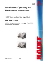 Preview for 1 page of HADEF 190/94 Installation, Operating And Maintenance Instructions