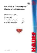 HADEF 20/94 AF Series Installation, Operating And Maintenance Instructions preview