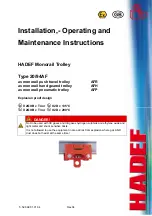 HADEF 20/94 AF Series Manual preview