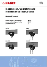 HADEF 208/05 Installation, Operating And Maintenance Instruction preview