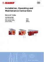 HADEF 22/90 Installation, Operating And Maintenance Instruction preview