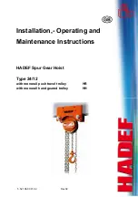 Preview for 1 page of HADEF 24/12 Installation, Operating,  & Maintenance Instructions