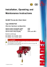 Preview for 1 page of HADEF 28/06 AP-EX Installation, Operating And Maintenance Instructions