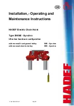 HADEF 29/06 EES Installation, Operating And Maintenance Instructions preview