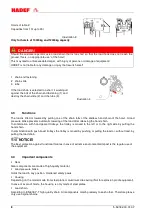 Preview for 8 page of HADEF 29/12 HH Installation, Operating And Maintenance Instructions