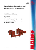 Preview for 1 page of HADEF 32/20 Installation, Operating And Maintenance Instruction