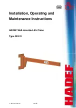 Preview for 1 page of HADEF 320/01 Installation, Operating And Maintenance Instructions For The Installer And The User