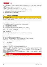 Preview for 6 page of HADEF 320/01 Installation, Operating And Maintenance Instructions For The Installer And The User