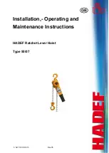 Preview for 1 page of HADEF 50/07 Installation, Operating And Maintenance Instructions