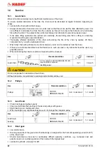 Preview for 22 page of HADEF 62/05 S Installation, Operating And Maintenance Instructions For The Installer And The User