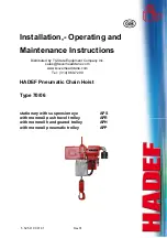 HADEF 70/06 APH Installation, Operating And Maintenance Instructions preview