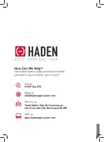 Preview for 2 page of Haden 195579 Instruction Manual