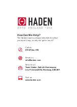 Preview for 2 page of Haden 201287 Instruction Manual